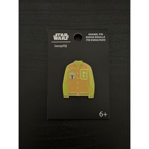 Loungefly Star Wars The Mandalorian Grogu & Mando Varsity Jacket Enamel Pin
